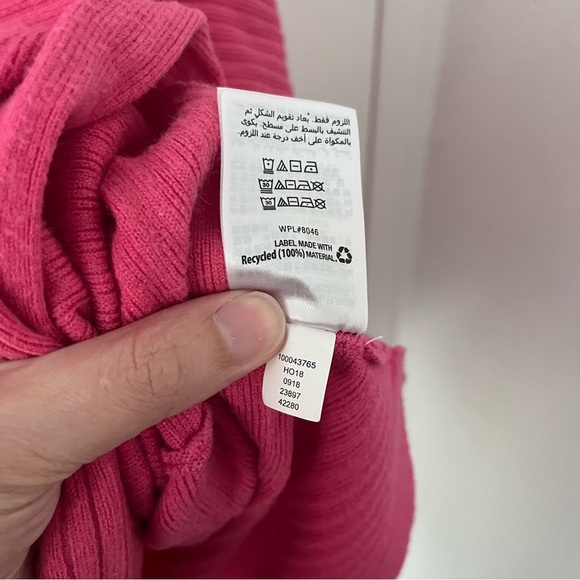 Style & Co Women’s Pink Boatneck Ribbed Sweater Rayon Nylon XXL - Picture 6 of 11